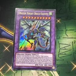 Yugioh! Dragon Knight Draco-Equiste DREV-EN038 Ultra Rare Unlimited VLP/NM - Image 1