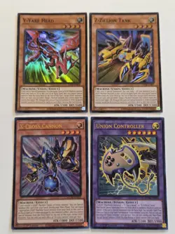 X-Cross Cannon MZTM + Y-Yare Head OP28 + Z-Zillion Tank OP28 Yugioh Set x4 Mint - Image 1