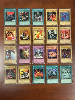 Vintage Yugioh! Pharaoh’s Servant PSV First Edition Common Card Lot x 20 LP - Image 1