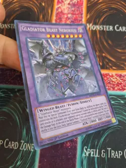 Yugioh Gladiator Beast Nerokius MP15-EN051 Secret Rare 1st Edition Near Mint - Image 2