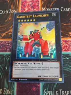 Yugioh Gauntlet Launcher MP14-EN025 Ultra Rare 1st Edition Near Mint - Image 1