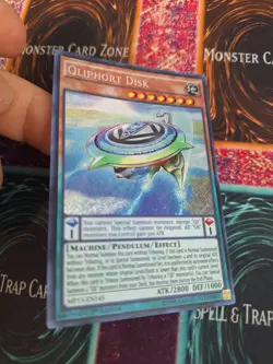 Yugioh Qliphort Disk MP15-EN145 Secret Rare 1st Edition Near Mint - Image 2