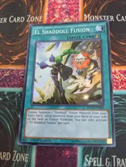 Yugioh El Shaddoll Fusion NECH-EN064 Super Rare 1st Edition Near Mint - Image 1