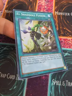 Yugioh El Shaddoll Fusion NECH-EN064 Super Rare 1st Edition Near Mint - Image 2