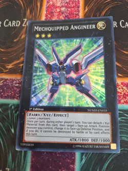 Yugioh Mechquipped Angineer NUMH-EN035 Super Rare 1st Edition Near Mint - Image 1