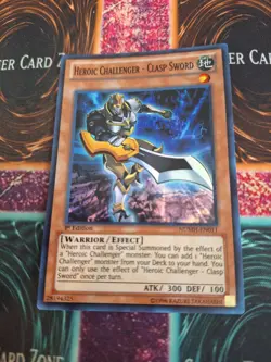 Yugioh Heroic Challenger - Clasp Sword NUMH-EN011 Super Rare 1st Edition NM - Image 1
