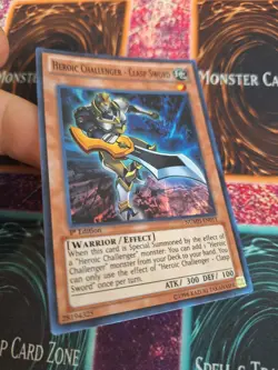 Yugioh Heroic Challenger - Clasp Sword NUMH-EN011 Super Rare 1st Edition NM - Image 2