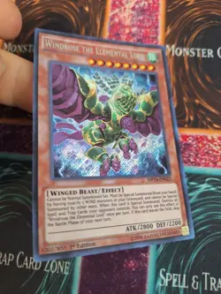 Yugioh Windrose the Elemental Lord MP14-EN022 Secret Rare 1st Edition Near Mint - Image 2