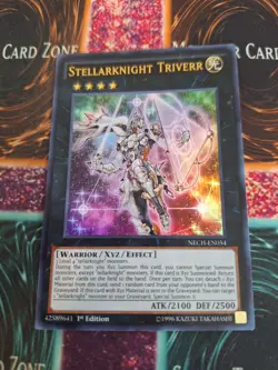 Yugioh Stellarknight Triverr NECH-EN054 Ultra Rare 1st Edition Near Mint - Image 1