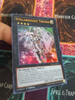 Yugioh Stellarknight Triverr NECH-EN054 Ultra Rare 1st Edition Near Mint - Image 2
