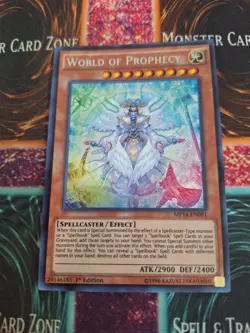 Yugioh World of Prophecy MP14-EN081 Secret Rare 1st Edition Near Mint - Image 1