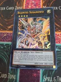 Yugioh Bujintei Susanowo MP14-EN100 Ultra Rare 1st Edition Near Mint - Image 1