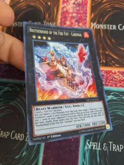 Yugioh Brotherhood of the Fire Fist - Cardinal MP14-EN031 Secret 1st Edition NM - Image 2