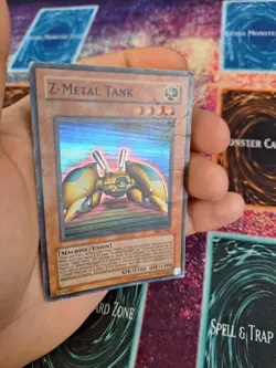 Yugioh Z-Metal Tank MFC-006 Super Rare Unlimited Heavily Played - Image 3