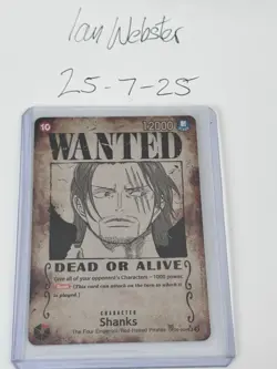 Shanks - Wanted Poster Alt Art SP - OP09-004 - One Piece Card Game - ENGLISH - Image 1