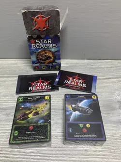 Star Realms Deckbuilding Card Game Complete Box Set Factory Sealed Damaged Box - Image 1