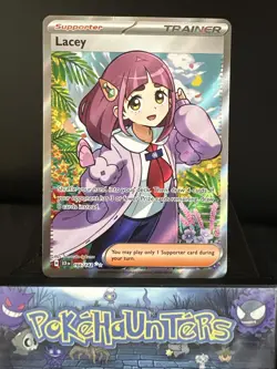 Pokemon Card Lacey 166/142 Full Art Trainer Stellar Crown Ultra Rare NM - Image 1