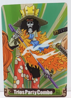 One Piece Brook NM Morinaga Clear Plastic Card Japanese Rare - Image 1