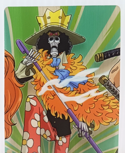 One Piece Brook NM Morinaga Clear Plastic Card Japanese Rare - Image 2