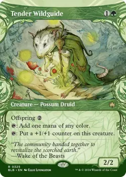 Tender Wildguide (Showcase) 0325 MTG Bloomburrow Rare NP - Image 1