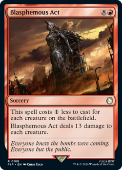Blasphemous Act (PIP 188) Near Mint Foil - MTG single - Image 1