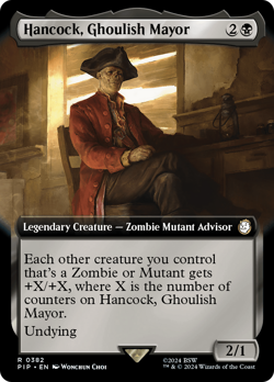 Hancock, Ghoulish Mayor (PIP 382) Near Mint Foil - MTG single - Image 1