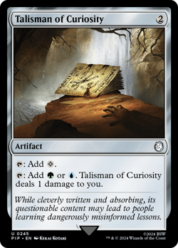 Talisman of Curiosity (PIP 245) Near Mint Foil - MTG single - Image 1