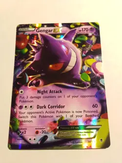 Pokemon TCG Gengar EX 34/119 Ultra Rare Holo, XY - Phantom Forces LP/MP - Image 2