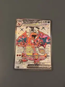 Pokemon TCG Obsidian Flames Set: Charizard ex 215/197 Ultra Rare - Near Mint - Image 1