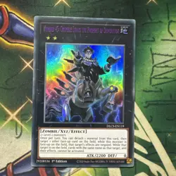 Yugioh! Number 45: Crumble Logos the Prophet of Demolition DLCS-EN119 Ultra 1st - Image 1