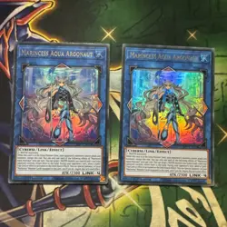 Yugioh! Marincess Aqua Argonaut x2 LED9-EN034 Ultra Rare 1st Edition NM - Image 1