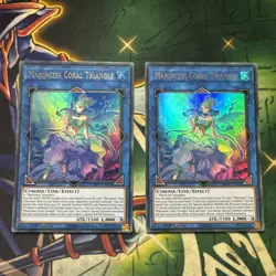 Yugioh! Marincess Coral Triangle x2 LED9-EN033 Ultra Rare 1st Edition NM - Image 1