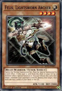 Felis, Lightsworn Archer - 1st Edition BLC1-EN061 - NM - YuGiOh - Image 1