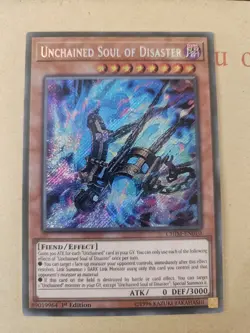 Yugioh Unchained Soul Of Disaster CHIM-EN010 Secret Rare 1st Edition NM - Image 1