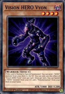 Vision HERO Vyon - 1st Edition BLC1-EN097 - NM - YuGiOh - Image 1