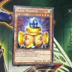 Yugioh! Slate Warrior BP03-EN013 Rare 1st Edition VLP/NM - Image 1