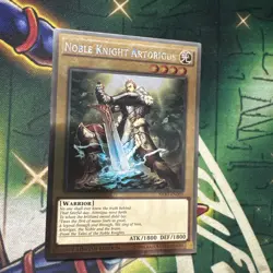 Yugioh! Noble Knight Artorigus NKRT-EN003 Platinum Rare Limited Edition NM - Image 1