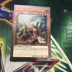 Yugioh! Noble Knight Gawayn NKRT-EN004 Platinum Rare Limited Edition NM - Image 1