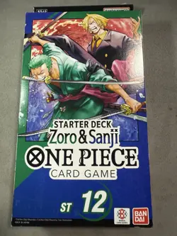 One Piece Card Game: Zoro & Sanji Starter Deck Sealed/New ST-12-English - Image 1