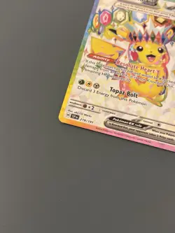 Pokemon TCG Surging Sparks Set: Pikachu ex 219/191 Ultra Rare Card - Near Mint - Image 4