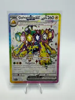 Pokemon TCG Stellar Crown Galvantula EX Full Art Card 159/142 - Image 1