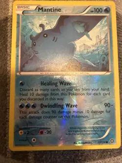 Mantine 27/114 XY Steam Siege Reverse Holo Pokemon TCG Card [ENG] - Image 1