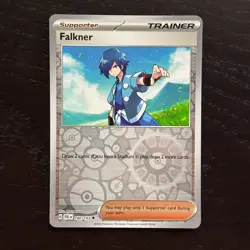 Falkner 180/193 Pokemon Paldea Evolved SV02 Reverse Holo Uncommon Card NM - Image 1