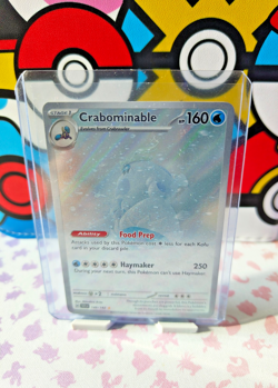 Pokemon TCG Stellar Crown Set: Crabominable 149/142 Illustration Rare Card - NM - Image 1