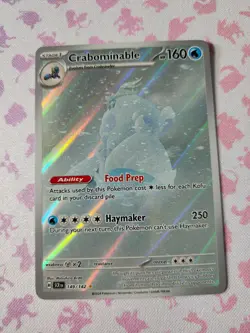 Pokemon TCG Stellar Crown Set: Crabominable 149/142 Illustration Rare Card - NM - Image 2