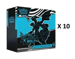 Pokemon Trading Card Games S&V 10.5 Black Bolt ETB Case IN HAND 10 ETB FAST SHIP - Image 1
