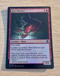 MTG: Card RUST MONSTER AFR EN Simon Dominic 2021 Wizard of the Coast 281 U/161 - Image 1