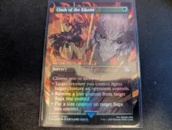 MTG Magic the Gathering FOIL Clash of the Eikons Borderless FIN! - Image 1