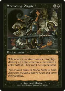 mtg magic spreading plague invasion FRENCH vf fr peste contagieuse - Image 1