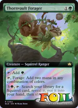 Thornvault Forager (Extended Art) 0364 MTG Bloomburrow Rare NP Foil - Image 1